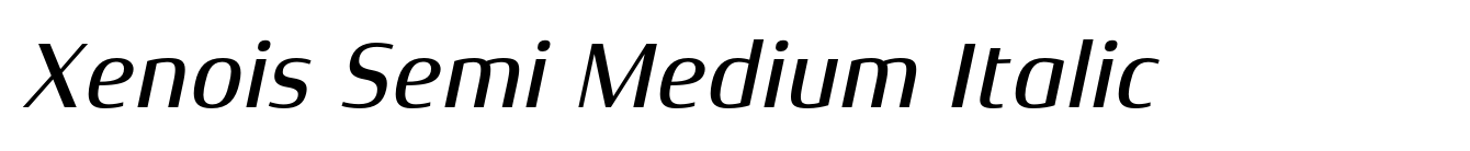 Xenois Semi Medium Italic